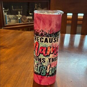 Pink Tumbler - Fun Leopard Print Design